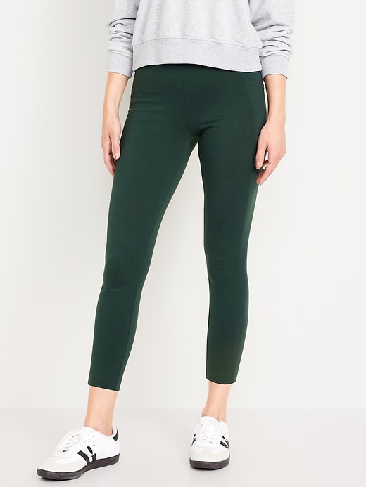 Voir une image plus grande du produit 1 de 6. Legging à taille haute avec poches latérales longueur 7/8