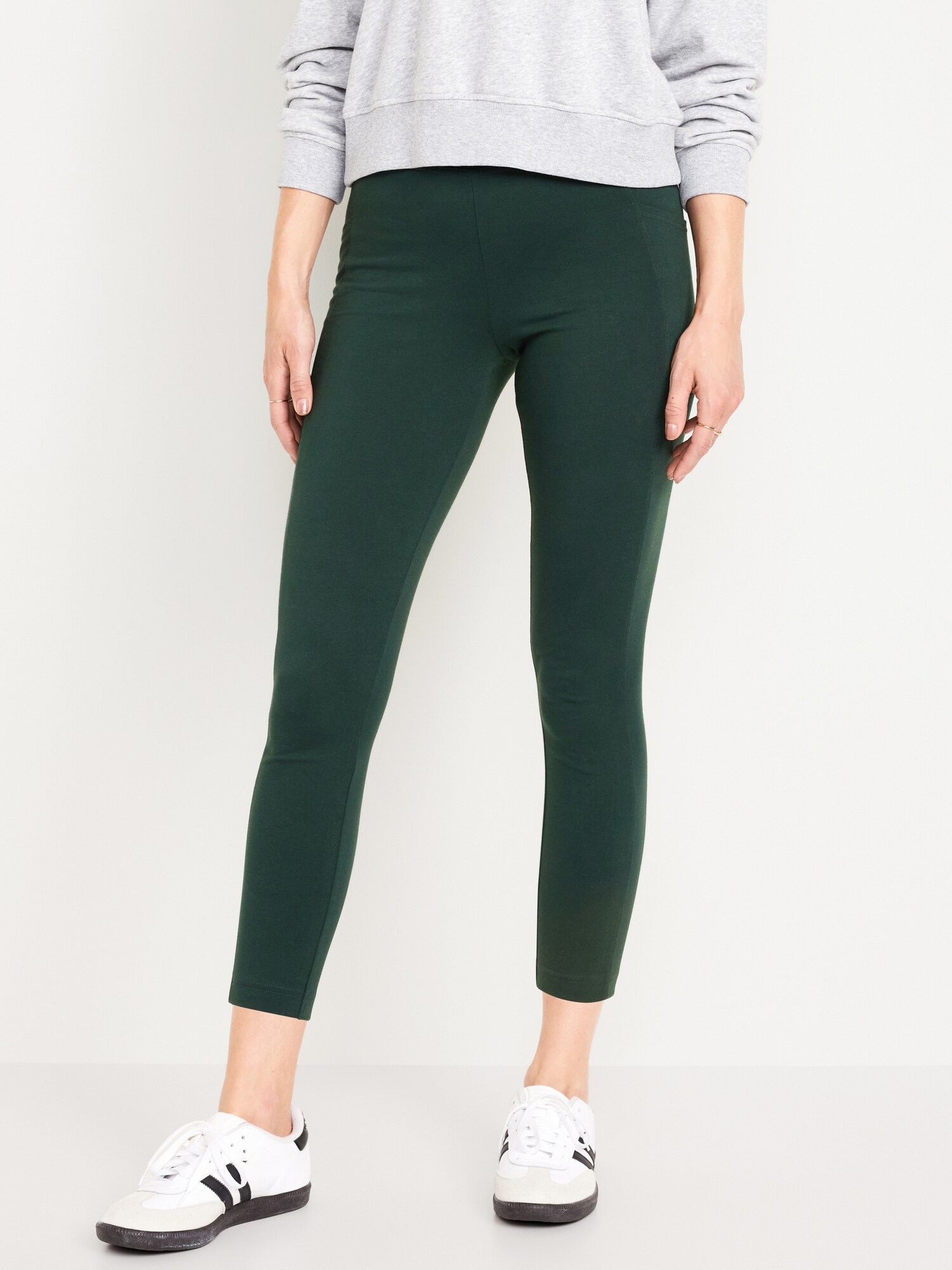 Legging à taille haute avec poches latérales longueur 7/8