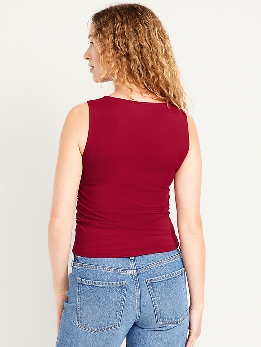 Image number 2 showing, Sleeveless Double-Layer Top