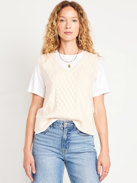 SoSoft Cable-Knit Vest