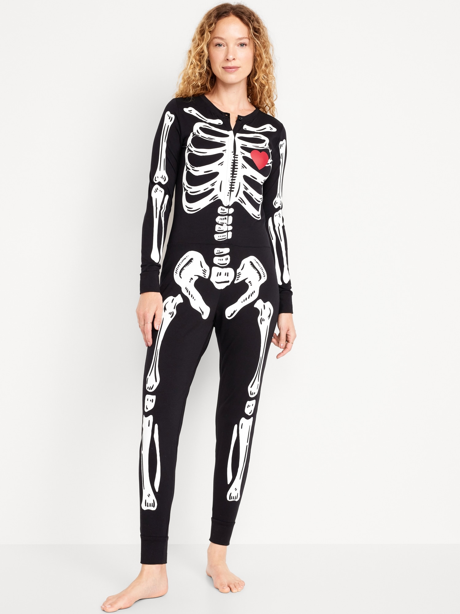 Halloween One-Piece Pajamas - Black