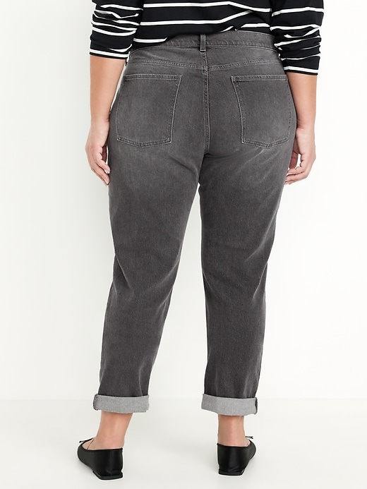 Image number 7 showing, Mid-Rise Wow Boyfriend Straight Jeans