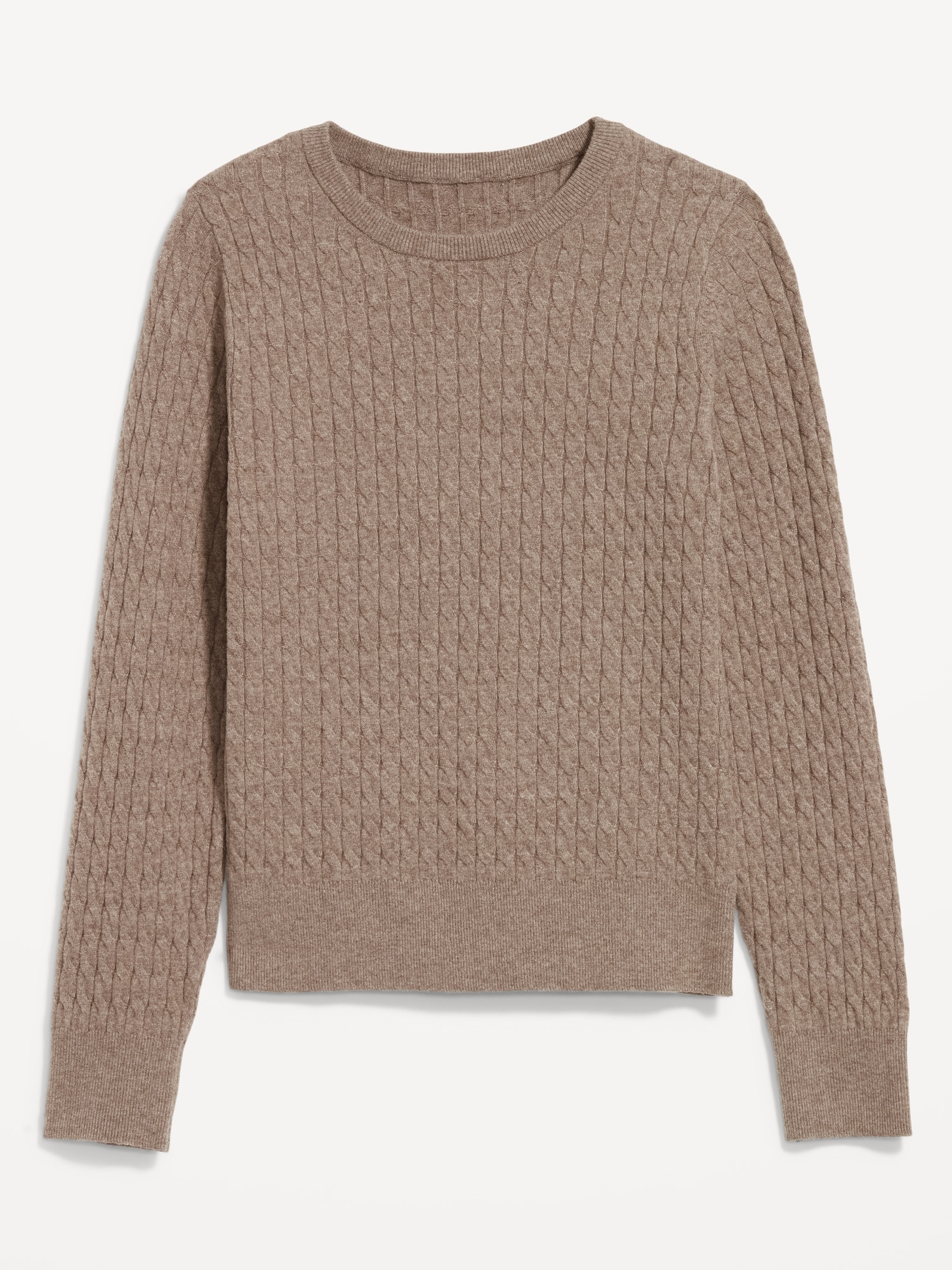 SoSoft Crew-Neck Cable Sweater