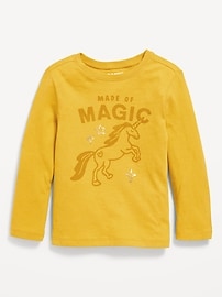 Image number 1 showing, Long-Sleeve Graphic T-Shirt for Toddler Girls