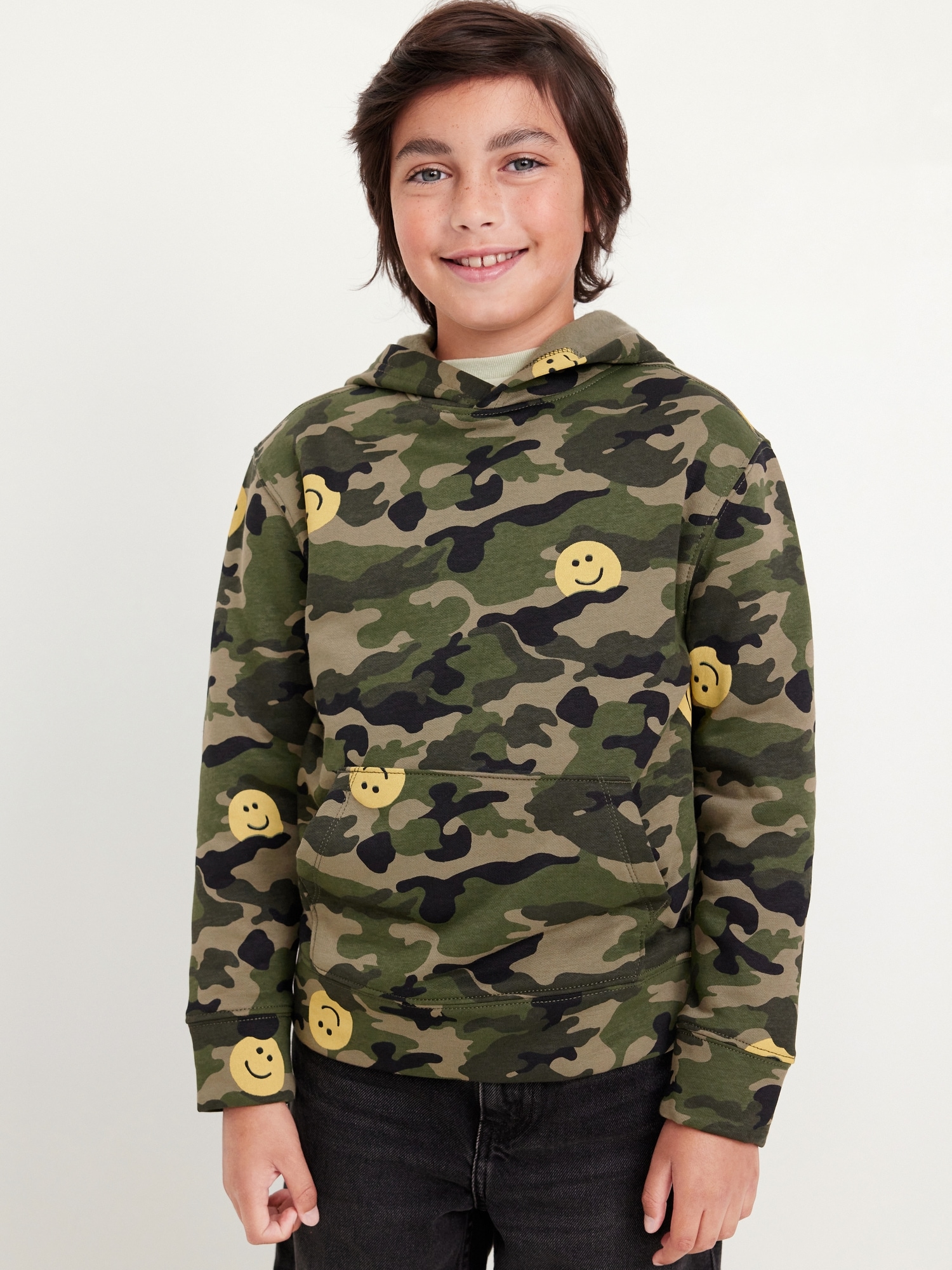 Long-Sleeve Graphic Pullover Hoodie for Boys