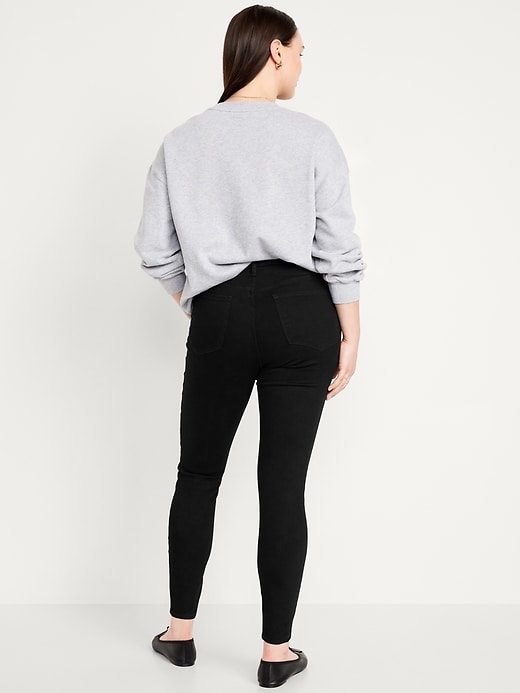 Image number 6 showing, High-Waisted Rockstar Super-Skinny Jeans