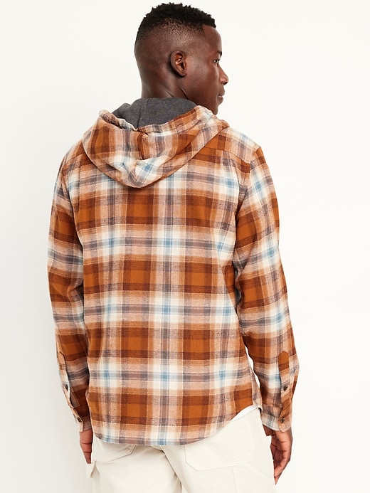 Image number 5 showing, Hooded Flannel Shirt