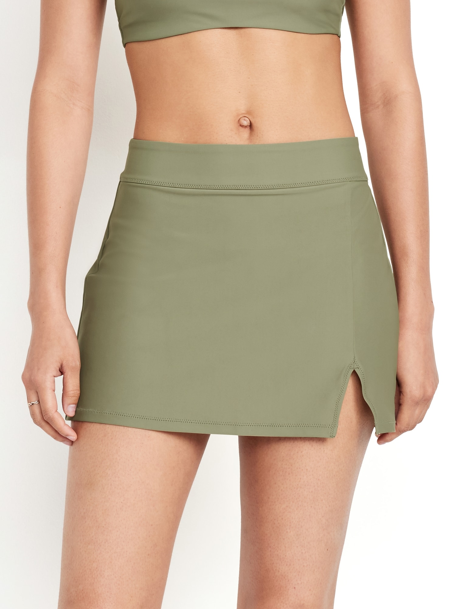 High-Waisted Swim Skirt