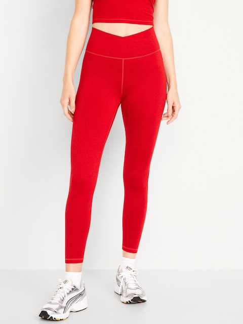 Extra High-Waisted CloudComfy 7/8 Leggings - Red
