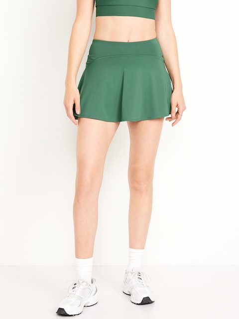 Jupe-short PowerSoft à taille haute pour Femme - Vert