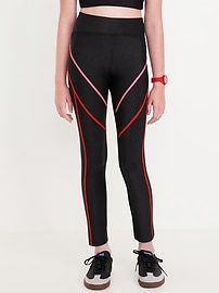 Image number 1 showing, High-Waisted Power-Soft 7/8 Leggings for Girls