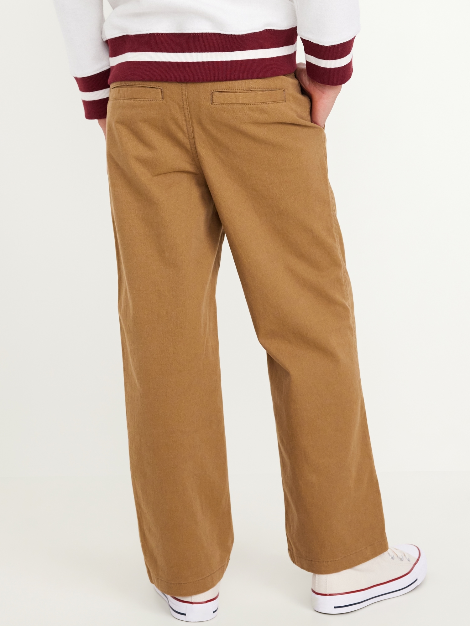 Baggy Straight Leg Chino Pants for Boys