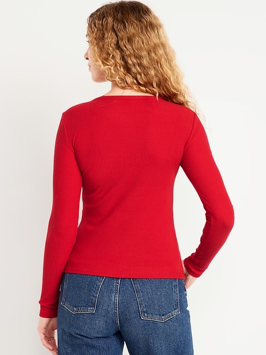 Image number 2 showing, Plush-Knit Long-Sleeve T-Shirt