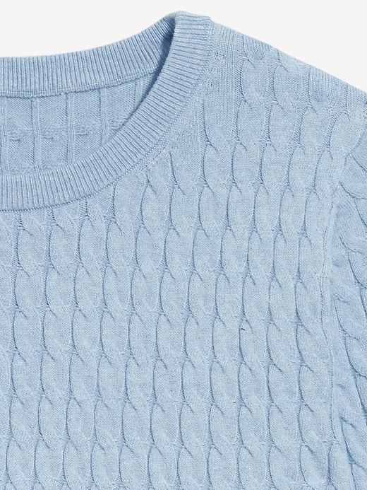 Image number 6 showing, SoSoft Crew-Neck Cable Sweater