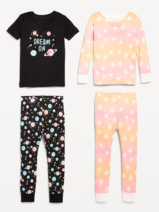 Image number 3 showing, Snug-Fit Pajama 4-Piece Set for Toddler & Baby