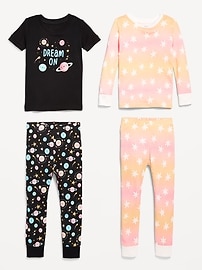 Voir une image plus grande du produit 3 de 3. Pyjama 4 pièces à coupe ajustée pour tout-petit et bébé