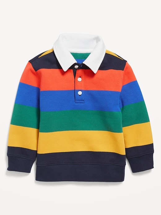 View large product image 2 of 2. Cozy Long-Sleeve Collared Sweater for Toddler Boys