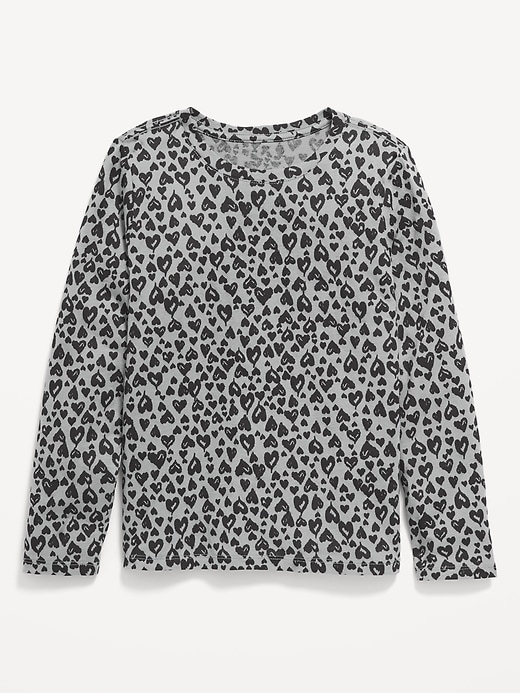 View large product image 1 of 1. Softest Printed Long-Sleeve T-Shirt for Girls