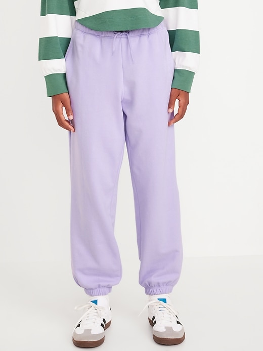 View large product image 1 of 5. Vintage High-Waisted Jogger Sweatpants for Girls