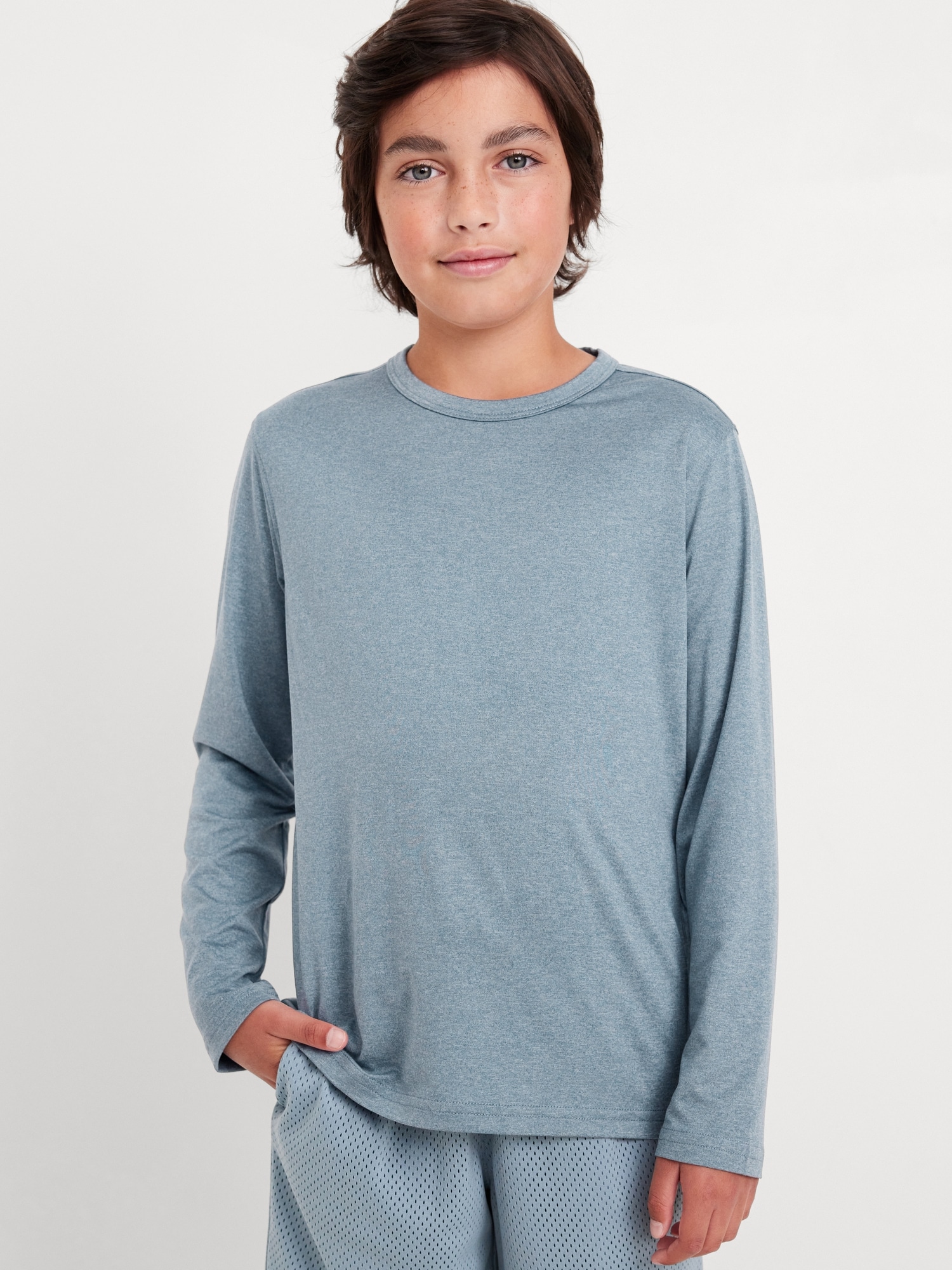 CloudMotion Long-Sleeve Performance T-Shirt for Boys