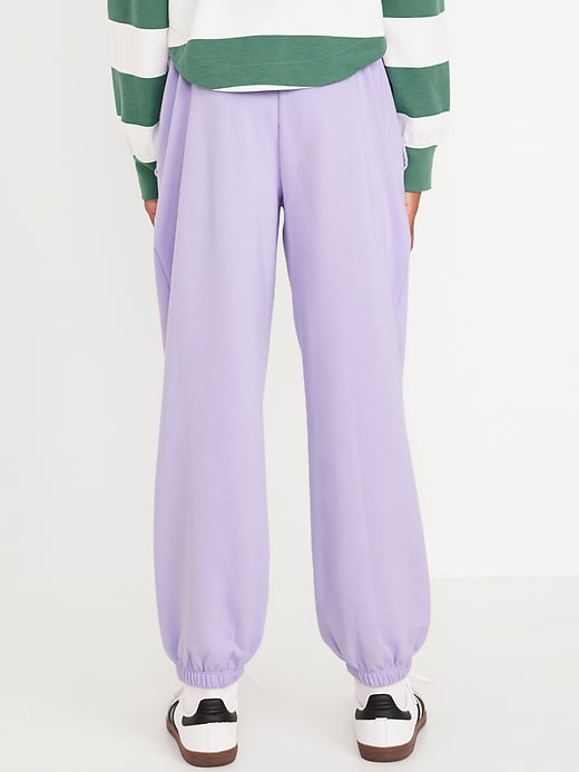 View large product image 2 of 5. Vintage High-Waisted Jogger Sweatpants for Girls