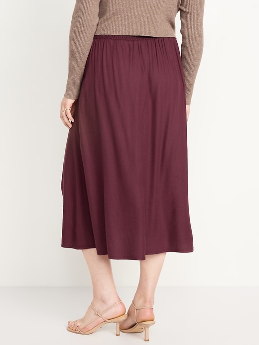 Image number 6 showing, Smocked-Waist Midi Skirt