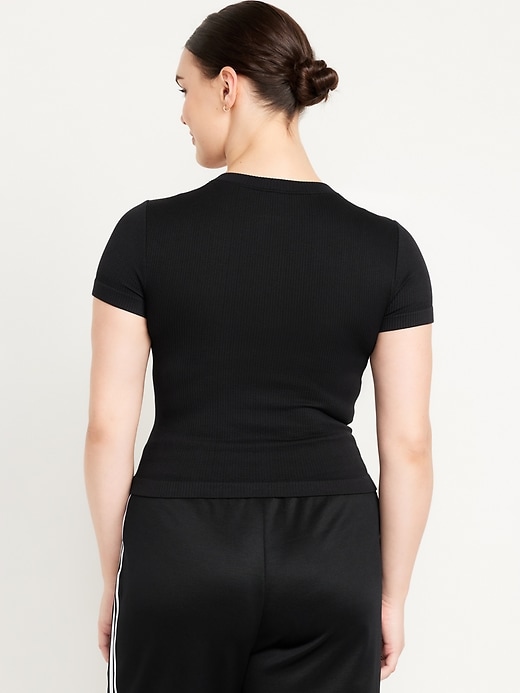 Image number 6 showing, Fitted Seamless Ribbed T-Shirt