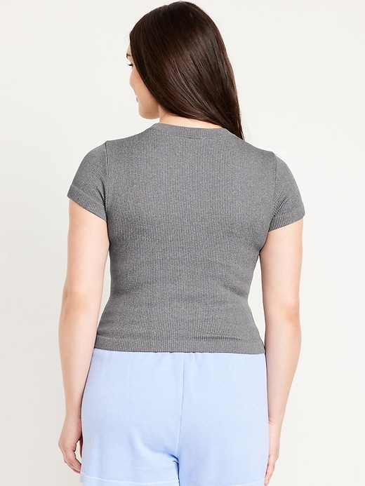 Image number 6 showing, Fitted Seamless Ribbed T-Shirt