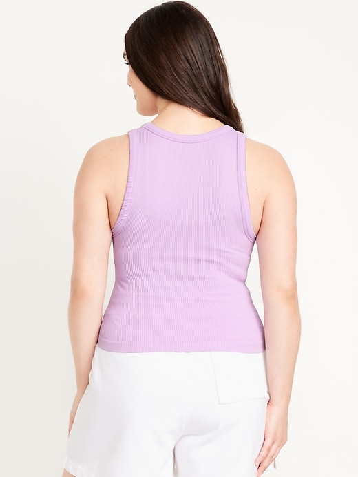 Image number 6 showing, Fitted Seamless Ribbed Tank Top