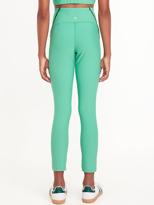 View large product image 2 of 4. High-Waisted Power-Soft 7/8 Leggings for Girls