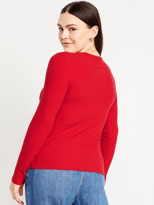 Image number 6 showing, Plush-Knit Long-Sleeve T-Shirt