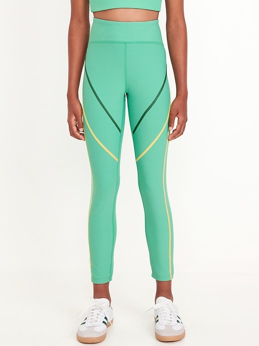 View large product image 1 of 4. High-Waisted Power-Soft 7/8 Leggings for Girls