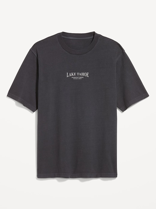 L'image numéro 1 présente T-shirt épais à imprimé