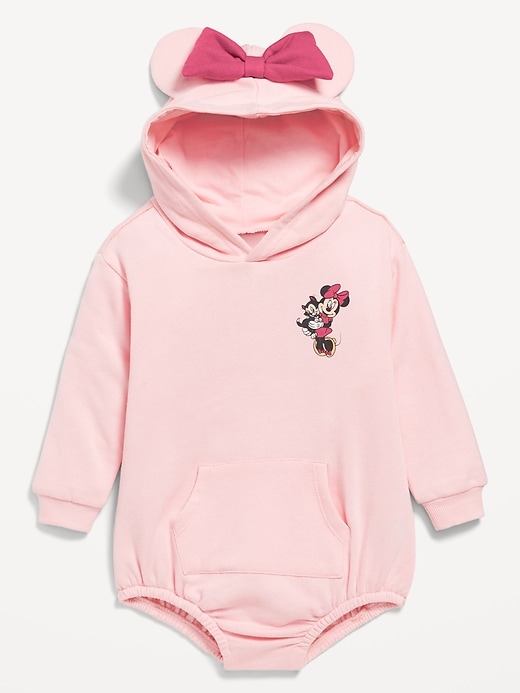 View large product image 1 of 2. Disney© Minnie Mouse Hooded One-Piece Romper for Baby