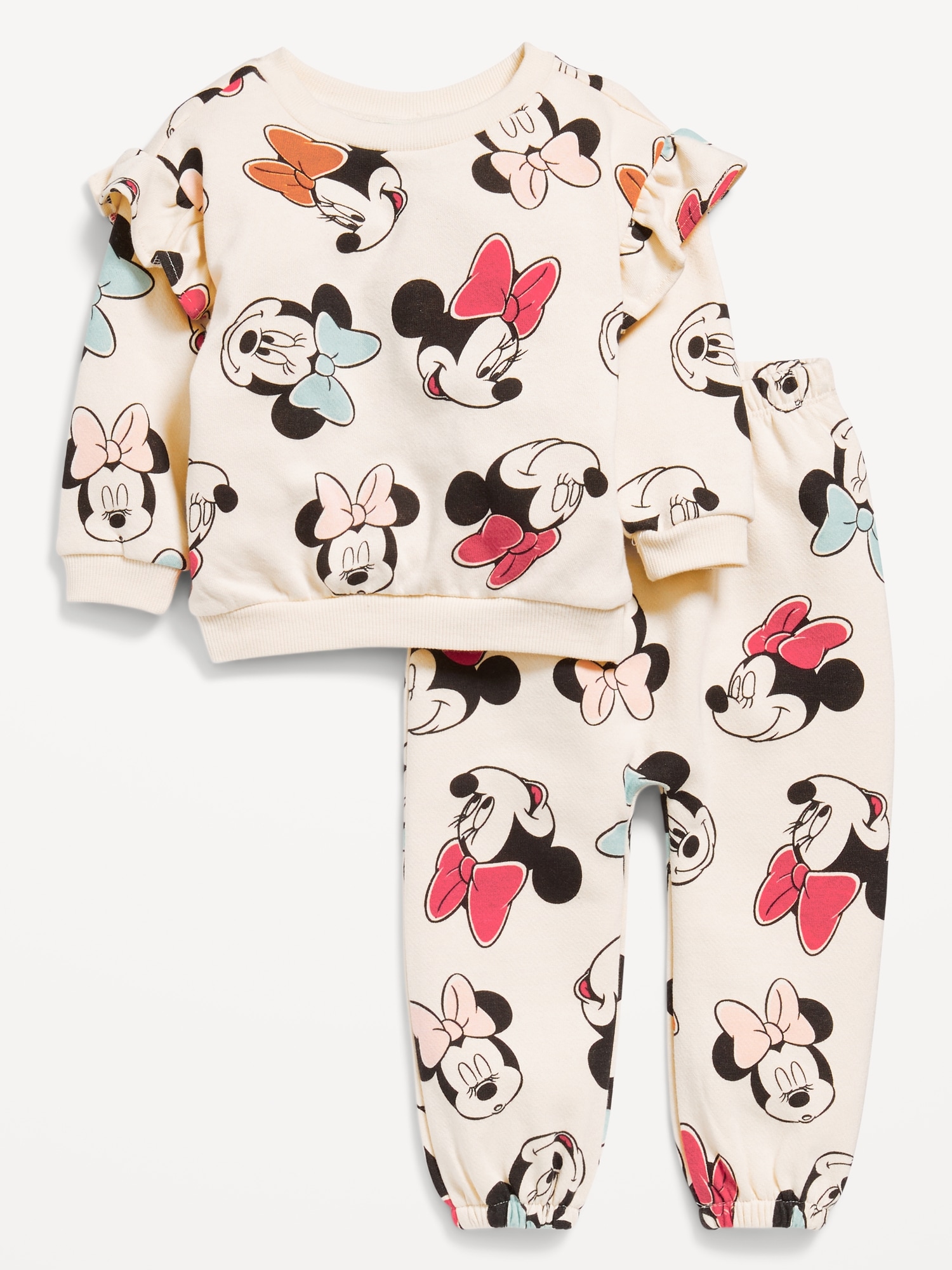 Disney© Ruffled Sweatshirt and Sweatpants Set for Baby