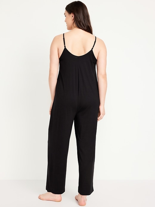 Image number 6 showing, Knit Jersey Pajama Jumpsuit