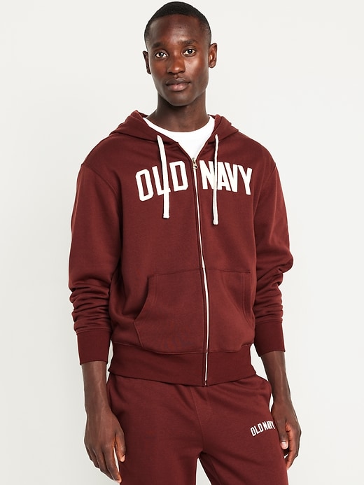 Image number 1 showing, Oversized Logo Zip Hoodie