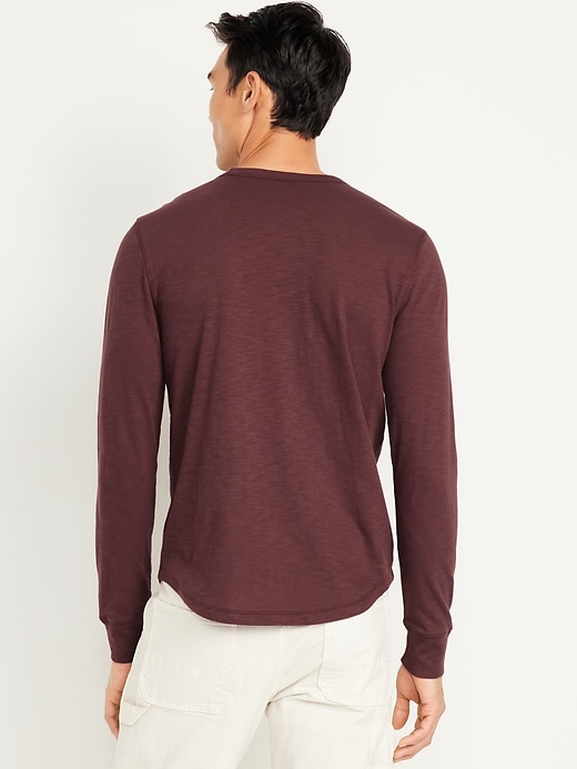 Image number 2 showing, Curved-Hem Slub-Knit T-Shirt