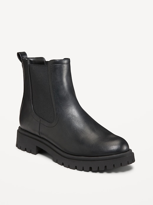 Image number 1 showing, Chunky Heel Chelsea Boot