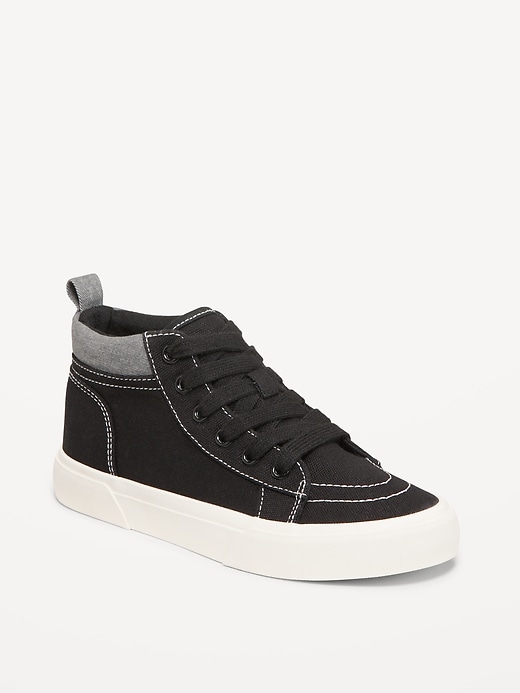 View large product image 1 of 4. High-Top Canvas Sneakers for Boys