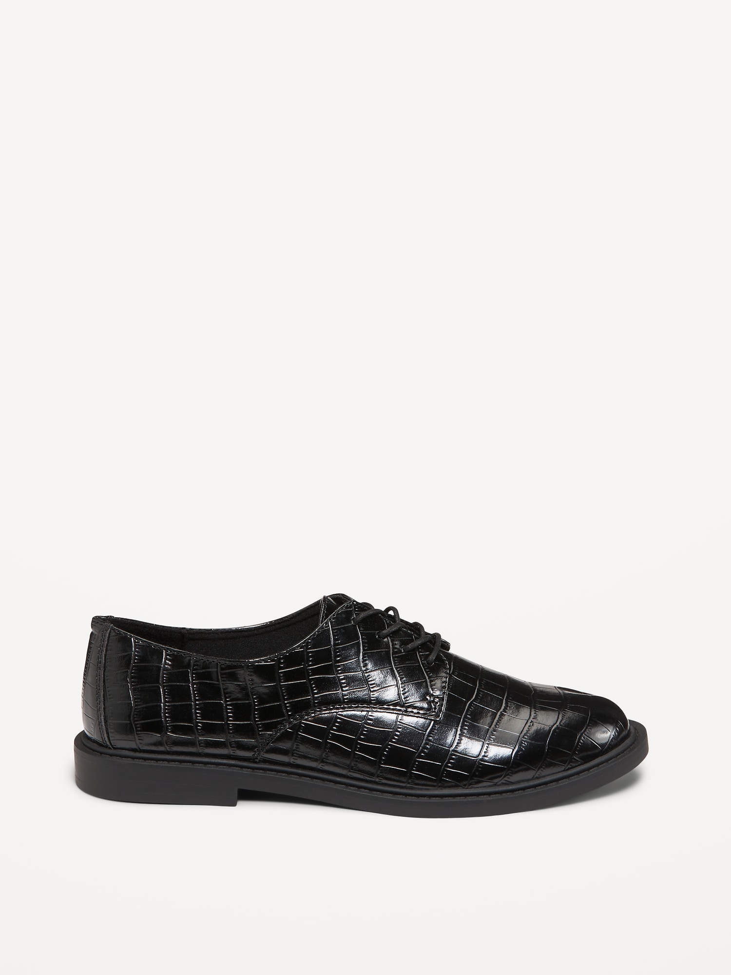 Faux Leather Oxford Shoe