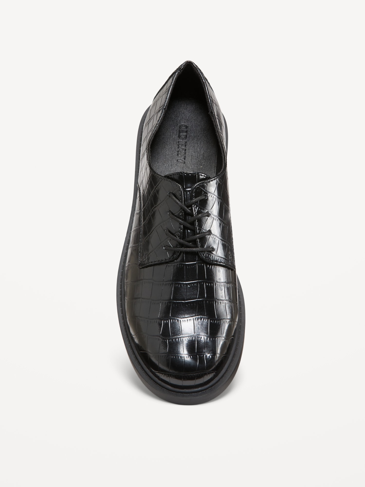 Faux Leather Oxford Shoe