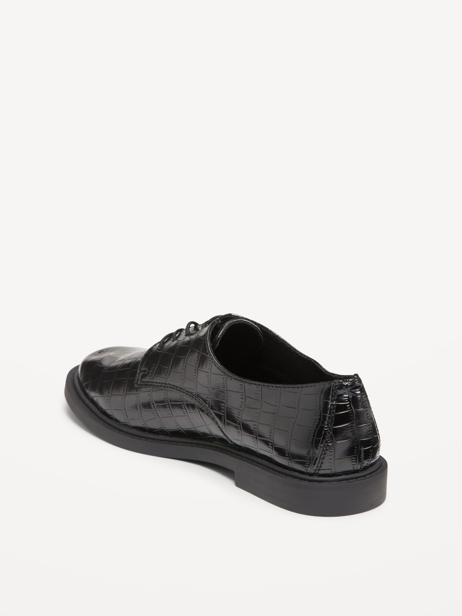 Faux Leather Oxford Shoe