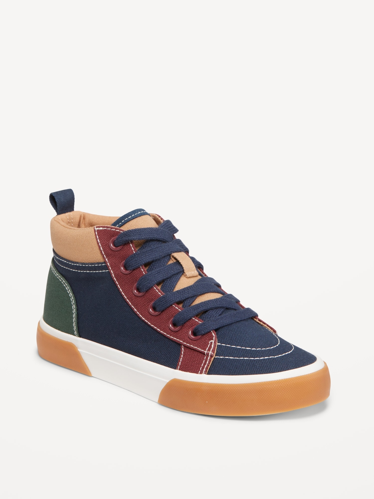 High top canvas sneakers best sale