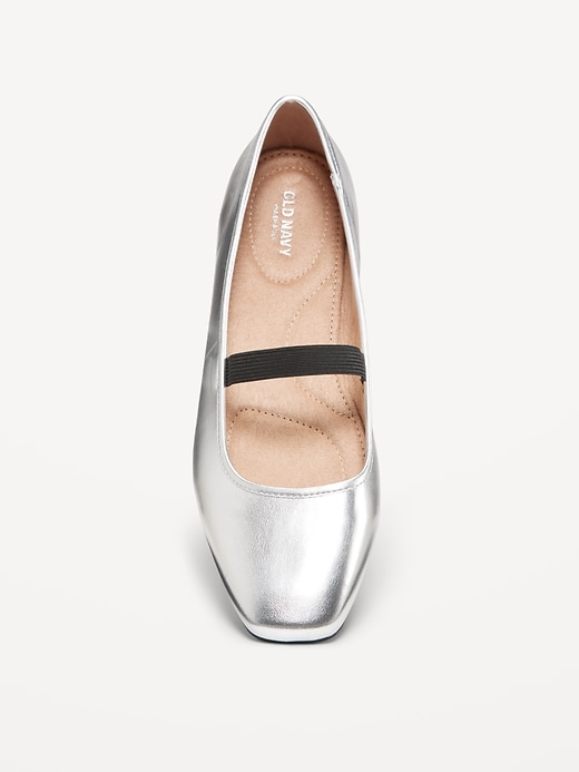 Image number 5 showing, Satin Mary Jane Ballet Flat