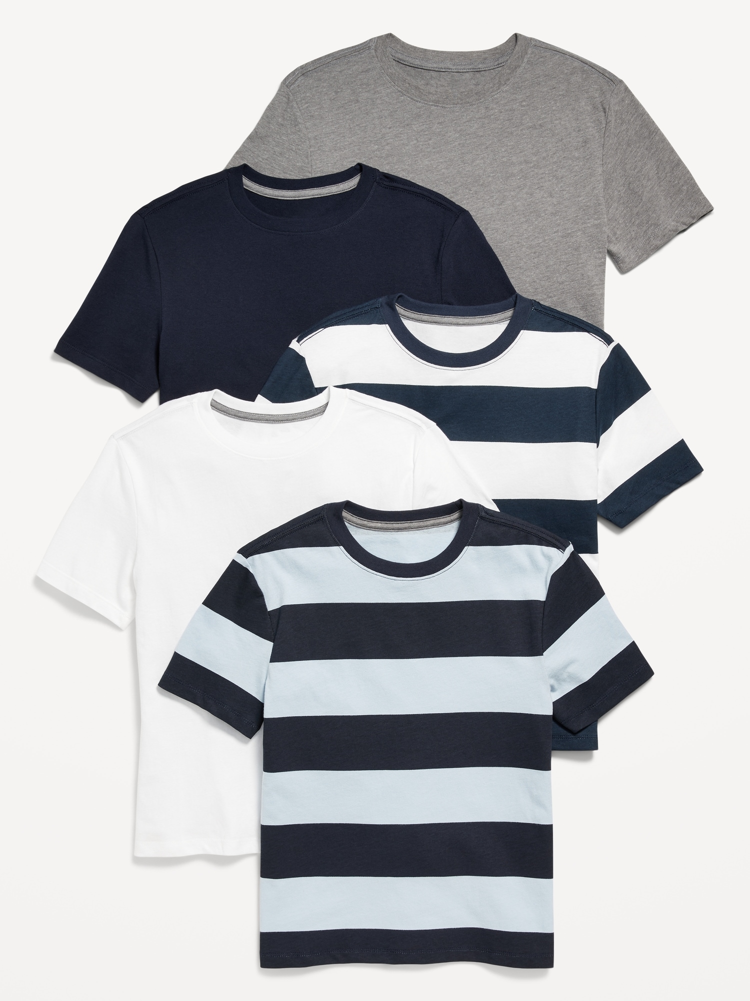Softest  Crew-Neck T-Shirt 5-Pack for Boys