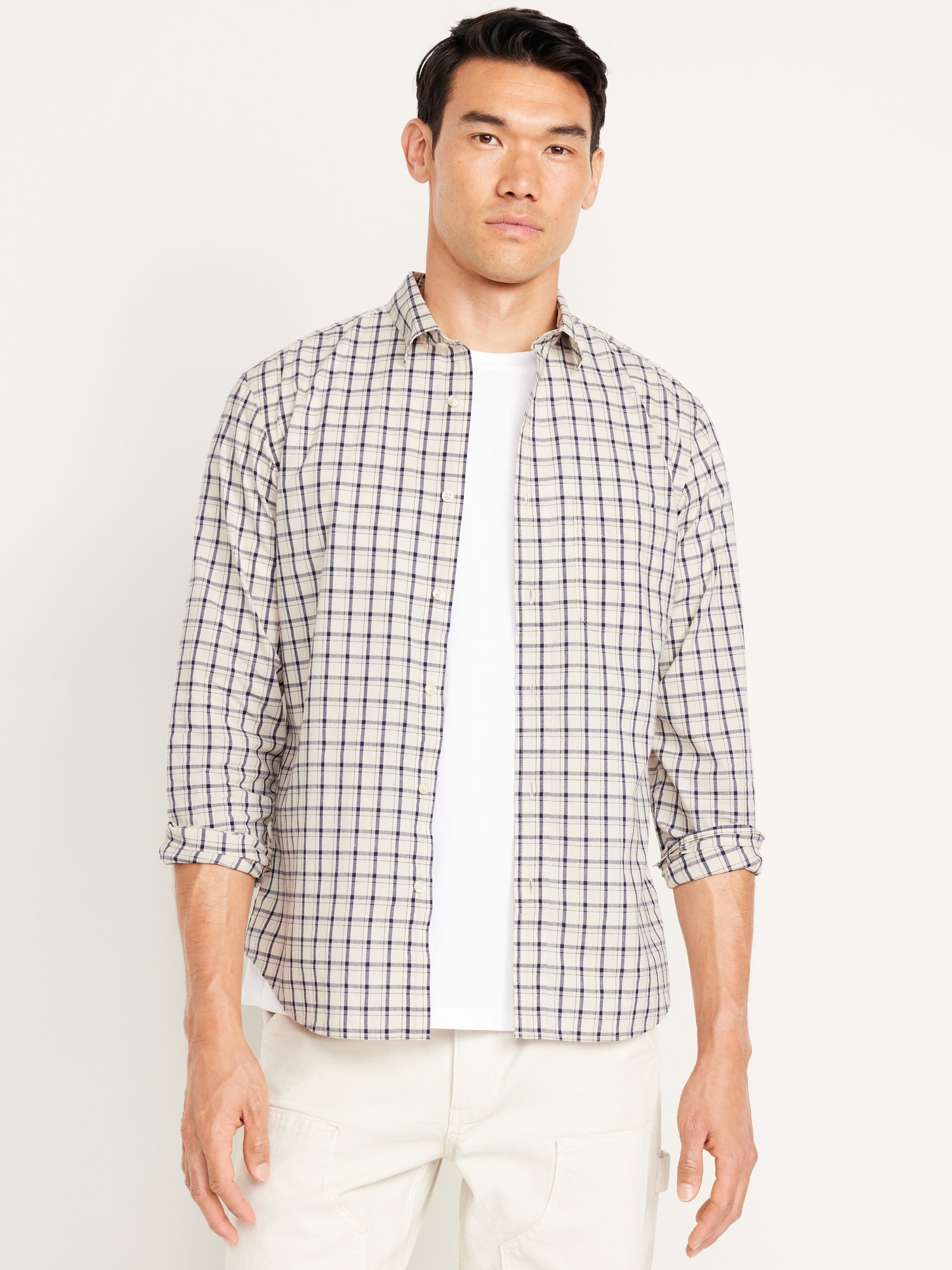 Chemise passe-partout à Extensibilité intégrée, coupe étroite pour Homme - Blanc