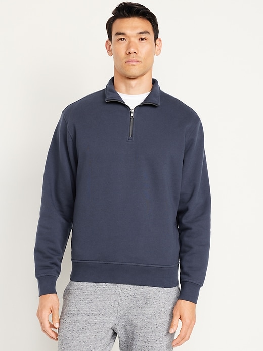 Image number 1 showing, Oversized Fleece Quarter Zip