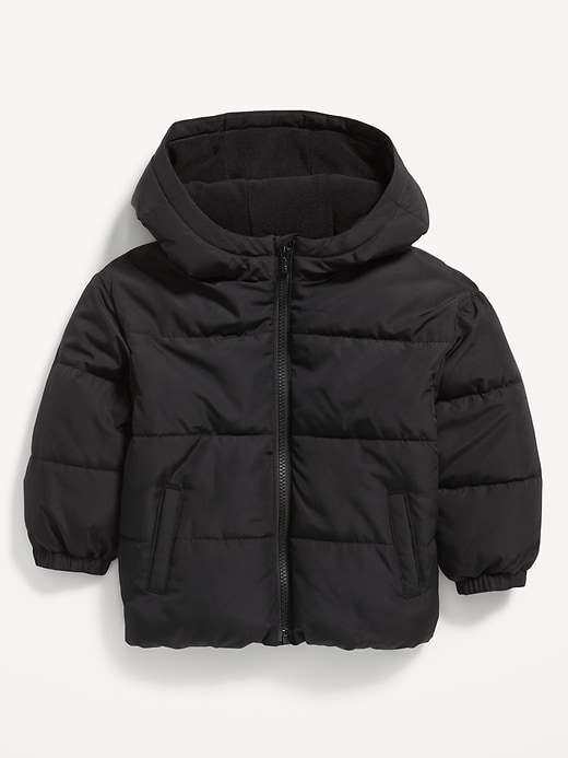 View large product image 1 of 2. Water-Resistant Hooded Puffer Jacket for Toddler Boys