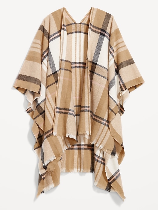 Image number 2 showing, Flannel Poncho